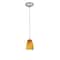 Access Lighting Sherry, LED Pendant, Brushed Steel Finish, Amber Glass 28069-3C-BS/AMB - alternate 1